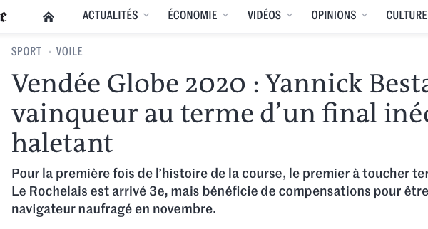 LE MONDE – JANUARY 2021